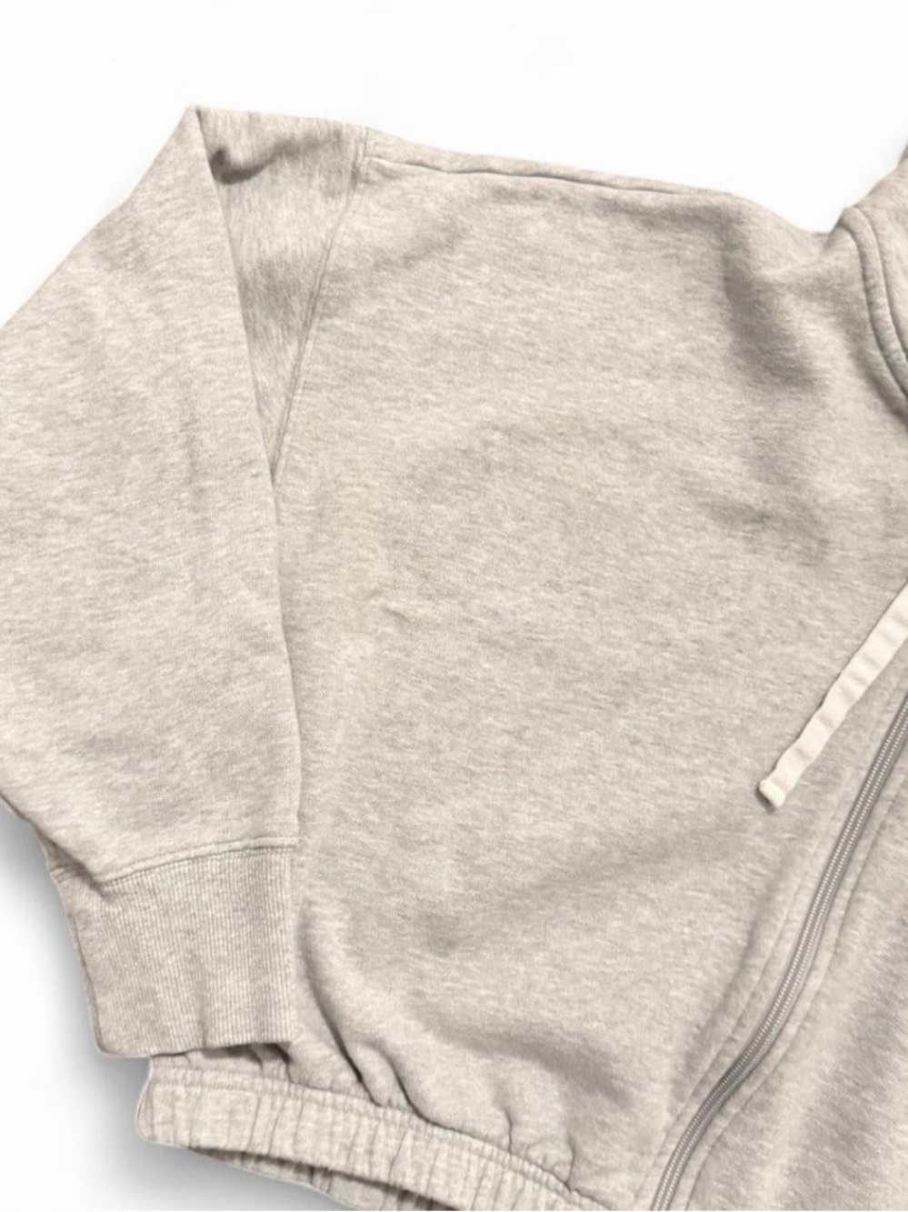 Aerie offline heather grey cropped full-zip hoodie - Picture 2 of 4